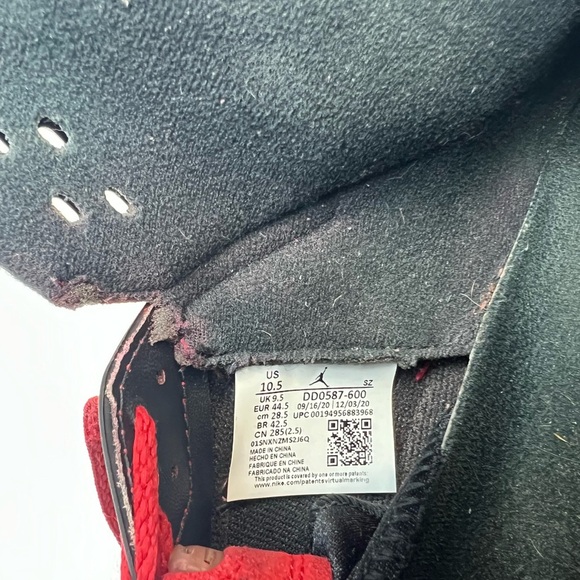 Nike Air Jordan 5 Retro 'Raging Bull' 2021  DD0587-600 Shoes LEGIT Men’s Sz 10.5 - Picture 5 of 8